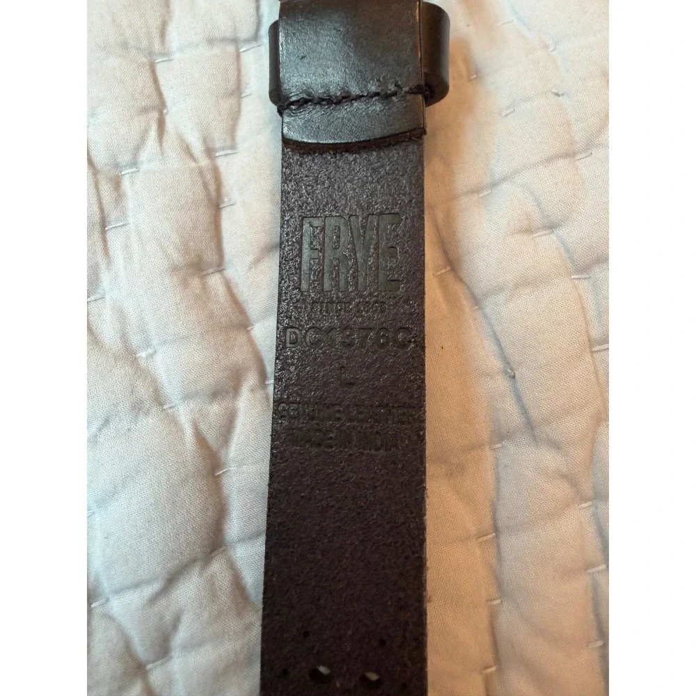 Genuine Leather Large Frye Women's Beaded Perf Leather Belt